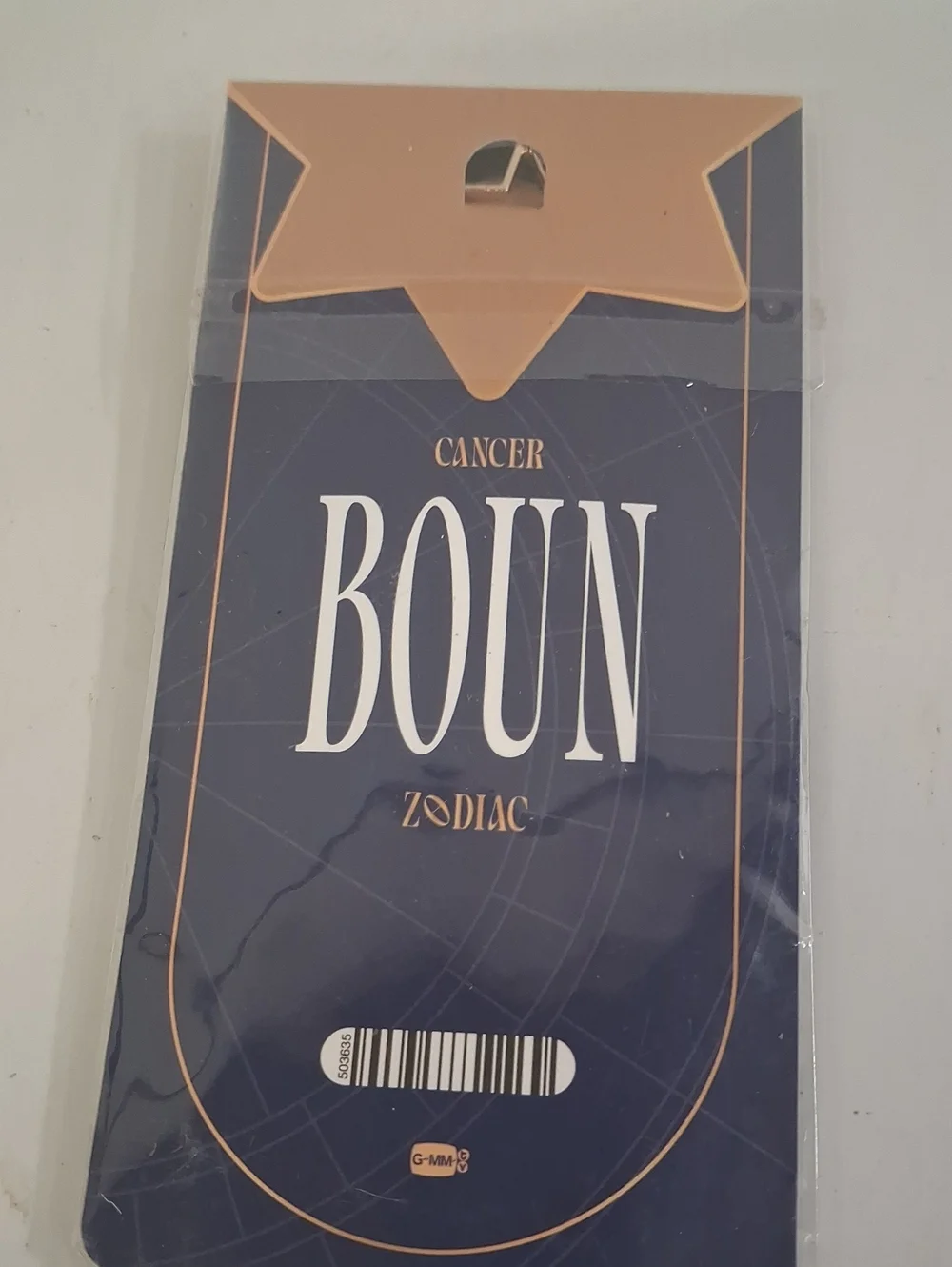NWT ZODIAC Photo Charm Keychain Set - Navy, Gold